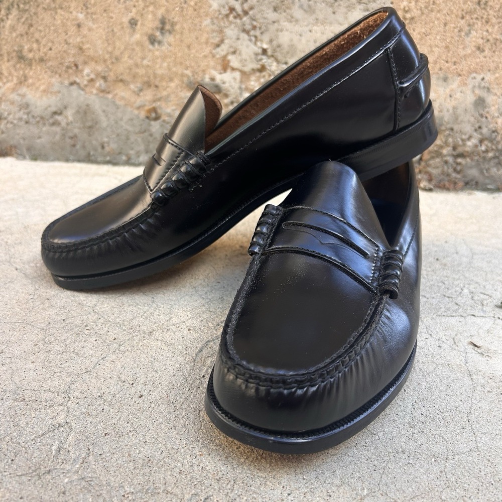 Florsheim Shoe Berkley Mock Toe Penny Loafer Black  Men's Shoes Size 10 D